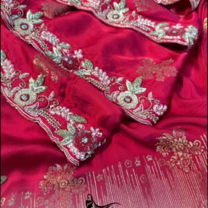 Pure Gaji Silk Zardoji Handwork Saree