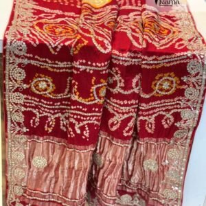 Gazi Silk Fabiyana Bandhej Saree