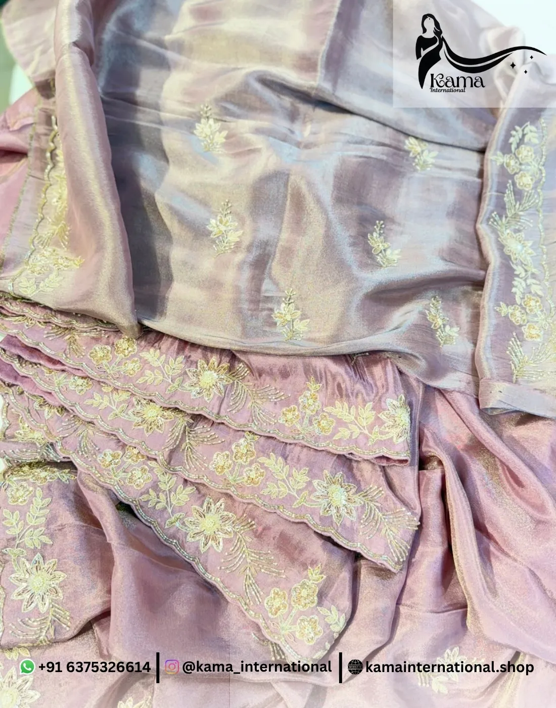 Kora Tissue Zardoji Saree - Image 4