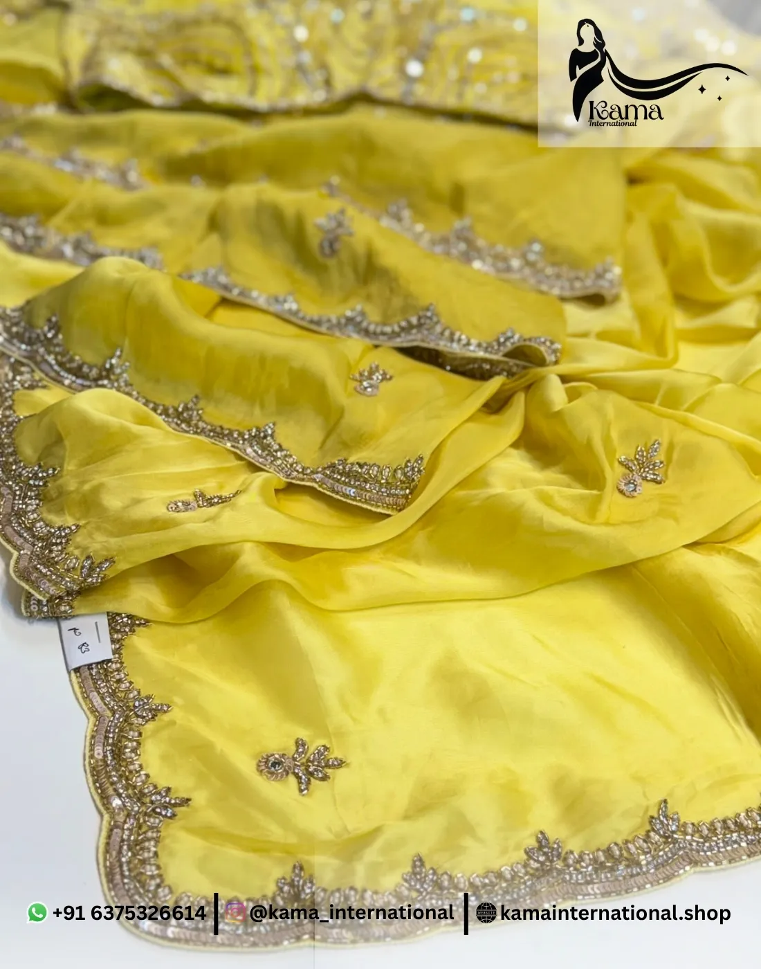 Paper Silk Resham Work Saree