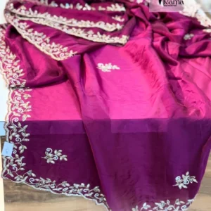 Italian Silk Mirror Work Saree